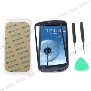 Blue Front Screen Glass Lens Replacement for Samsung Galaxy i9300 SIII S3 Tool