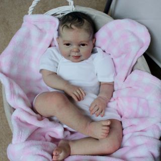 Beautiful Reborn Baby Girl Doll Cookie Sculpted by Donna RuBert 9 Month Old