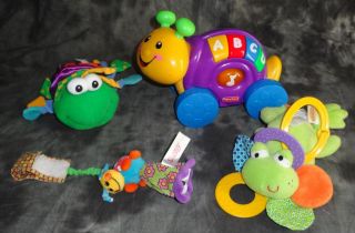 Baby Toy Lot Fisher Price Infantino Musical Vibrating Teether Rattle Sensory