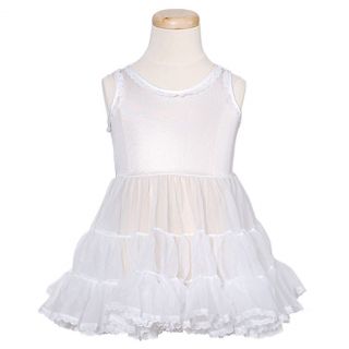 Infant Baby Clothes White Flower Girl Pageant Petticoat Bouffant Slip 12M