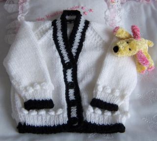 Baby Cardigans Size 0 3mths Baby Girl Boy Hand Knitted