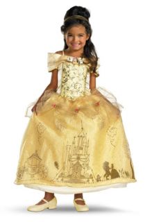 Girls Child Disney Dlx Prestige Princess Belle Costume
