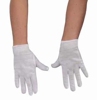 White Black Child Gloves Clown Theatrical White Black Kids Cotton Parade Gloves