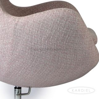 Egg Chair Ottoman Candy Striper Retrospeck Twill Modern Lounge Sofa Swan Womb