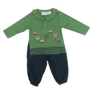 New Baby Boys Clothing Set Cute Greens Long Sleeve and Pants 12 24 Months