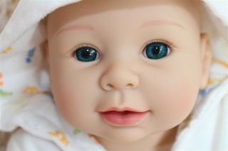 New Cute Handmade PVC Reborn Baby Dolls Lifelike Doll Baby Boy Toys Gift 50cm
