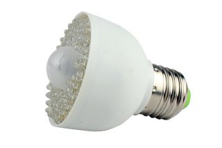 E27 300lumen 5W 54 LED PIR Motion Sensor Light Lamp Bulb 85V 260V