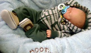 Adorable Newborn Reborn Baby Doll Boy Finn Sculpt by Tina Kewy 269 325