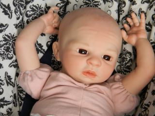 TSD Reborn Baby Girl Paited Hair Newborn Jewel by Denise Pratt Perfect Skin