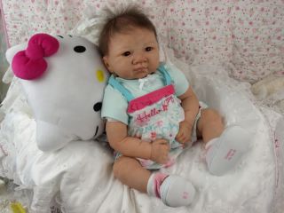 Reborn Baby OOAK Adrie Stoete Asian Jasmin Newborn Infant Girl Doll