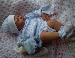 Baby Sunshine Reborn Boy Doll Noor by Adrie Stoete Special Edition Signed Body