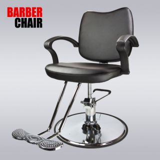 Black Modern Fashion Classic Hydraulic Barber Chair Hair Styling Salon Beauty