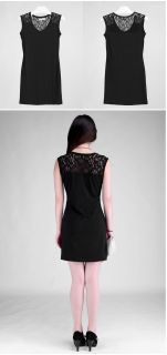 Sexy Ladies Womens Lace Shoulder Slim Fit Bodycon Party Club Dress