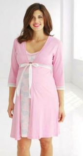 New BELABUMBUM Maternity Nursing Mum Robe Pajamas Lounge Wear Chrysanthemum