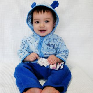 2pcs Baby Boys Girls Toddler Infant Warm Coat Top Pants Trousers Clothes 4Q