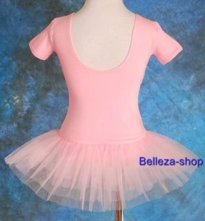 Ballet Tutu Dancewear Fairy Fancy Dress Up Leotard Pink Kid Girl Size 6 7 BA013