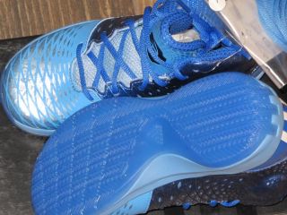 New Kid's Adidas D Rose 3 5 Basketball Shoes Blue Size 13K G66495