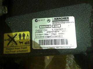 Karcher G 4000 Oh 4000 PSI 3 6 GPM Honda GX390 Gas Powered Pressure Washer