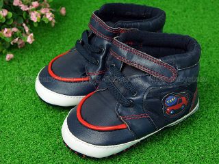 New Toddler Baby Boy High Top Deep Blue Shoes Size 4 A692