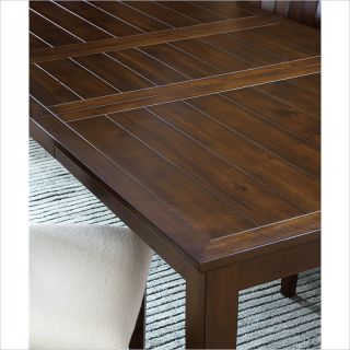 Steve Silver Company Harlow Rectangular w Leaf Tobacco Cherry Dining Table