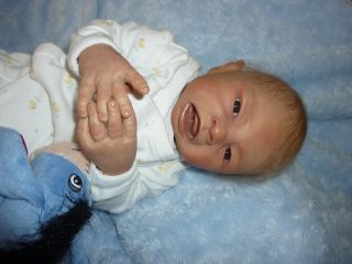 Fantastic Reborn Baby Boy Doll Blake The Crier by Jackie Gwin RARE Full Legs