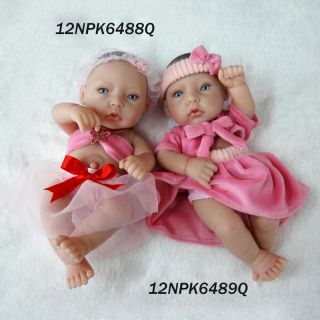 Acrylic Silicone Cute Super Simulation Baby Doll Lifelike Reborn Baby Girl