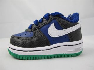 Brand New Toddlers Nike Air Force 1 314194 415 Royal Blue White Black s Grn