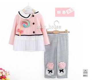 New Baby Girls Sweater and Pants Suit Outfits Set Clothing Sugar Loaf