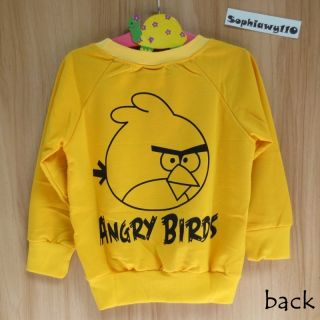 Baby Toddler Clothes Boy Girl Angry Birds Long Sleeve T Shirt Sweatshirt Jacket