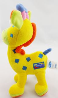 1× Baby Kids Children Soft Stuffed Plush Comfort Squeaky Giraffe Dolls Toys