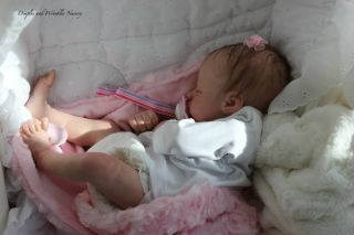 Reborn Preemie Baby Girl Maisie Lifelike Doll Art Dimples and Wrinkles