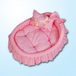 Princess Pink Pet Dog Cat Handmade Bed House Sofa s M L