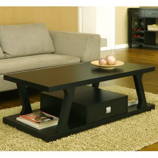 Selby Contemporary Style Black Finish Coffee Table