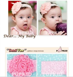 Cute Baby Toddlers Infants Girls Head Decoration Lace Flowers Headband Hair Band