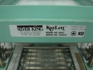 Silver King Kut Lett SKK2 Lettuce Cutter Chopper Slicer