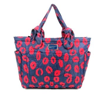 X Large Marc by Marc Jacobs Pretty Nylon Red Lips Eliz A Baby Diaper Bag