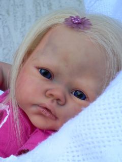 Beautiful Reborn Baby Doll Bonnie Le 228 650 Large Layette Glass Eyes