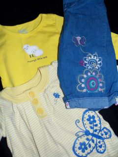 40 Spring Summer Baby Girl Clothes Lot Newborn Infant Gap Outfit Sleeper 6 9 MO