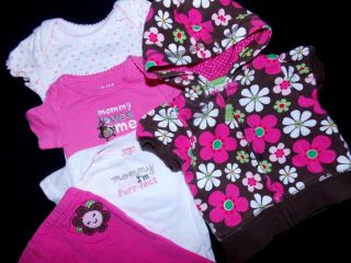60 Spring Summer Baby Girl Clothes Lot Newborn Infant Outfit Gap Sleeper 0 3 6