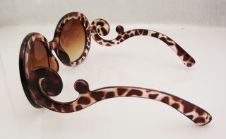 New Fashion Women's Leopard Butterfly Swirl Ornament Frame Sunglasses