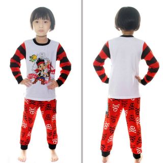 Baby Kids Boys Girls Sleepwear"Jack and Neverland Pirates"Pajama Set Gift 4T