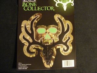 Bone Collector Auto Decal 5 5" x 6" Camo Chomes Black Buck Head Skull