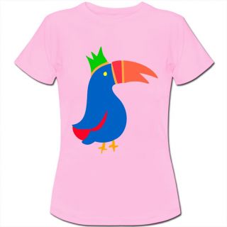 Bright Toucan Bird Cartoon Womens Ladies T Shirt