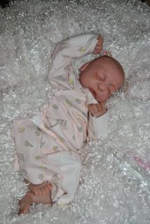 Reborn Baby Girl Preemie Silicone Vinyl Joany Solares Special Needs Baby
