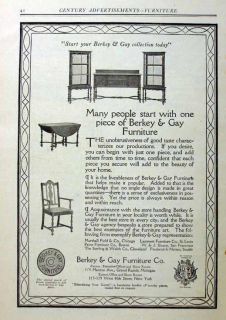 1914 Berkey Gay Furniture Grand Rapids Michigan Ad