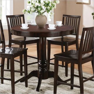 Steve Silver Company Candice Round Counter Height Dark Espresso Dining Table