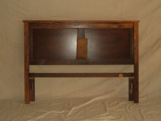 Handcrafted Queen Headboard Cane 64in x 45in Contemporary Vintage Solid Oak
