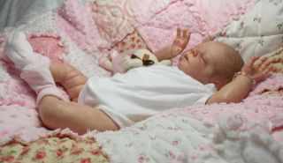 Hunnybear Nursery Reborn Doll Fake Baby Girl Freya by Tina Kewy