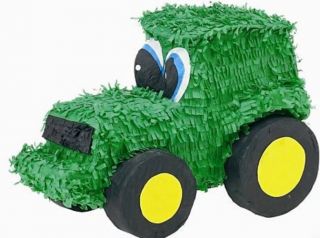 Green Tractor Pinata John Deere Farm Themed Birthday Party Supplies Games