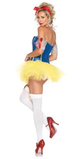 Leg Avenue Women's 4 PC Sultry Snow White Tutu Skirt Halloween Costume Small